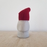 handmade Zwerg / Gartenzwerg Figur Beton mit Filz Mütze rot 28cm
