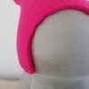 handmade Zwerg / Gartenzwerg Figur Beton mit Filz Mütze pink 28cm