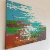 Leinwand Acrylmalerei Bild 50x70cm abstrakt Spachteltechnik Kunst