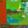 Leinwand Acrylmalerei Bild 50x70cm abstrakt Spachteltechnik Kunst