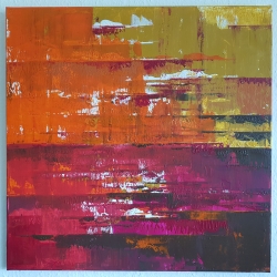 Leinwand Acrylmalerei Bild 60x60cm abstrakt Spachteltechnik Kunst