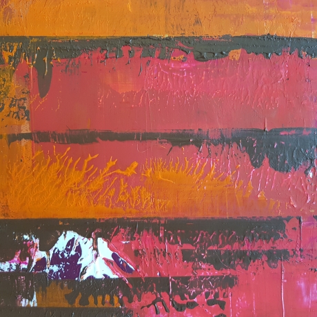 Leinwand Acrylmalerei Bild 60x60cm abstrakt Spachteltechnik Kunst
