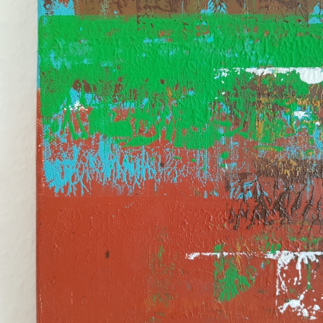 Leinwand Acrylmalerei Bild 50x70cm abstrakt Spachteltechnik Kunst