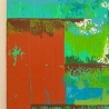 Leinwand Acrylmalerei Bild 50x70cm abstrakt Spachteltechnik Kunst