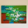 Leinwand Acrylmalerei Bild 50x70cm abstrakt Spachteltechnik Kunst