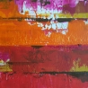 Leinwand Acrylmalerei Bild 60x60cm abstrakt Spachteltechnik Kunst