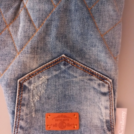 1 Paar Ofenhandschuhe aus Jeans Upcycling