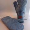 1 Paar Ofenhandschuhe aus Jeans Upcycling