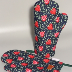  Erdbeere Kochhandschuhe, Backhandschuhe