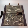Clutch Jeans Bag Camouflage upcycling EINZELSTÜCK