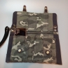 Clutch Jeans Bag Camouflage upcycling EINZELSTÜCK