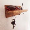 Schlüsselbrett, Schlüsselablage, Haken, Holz, Eiche, schmal