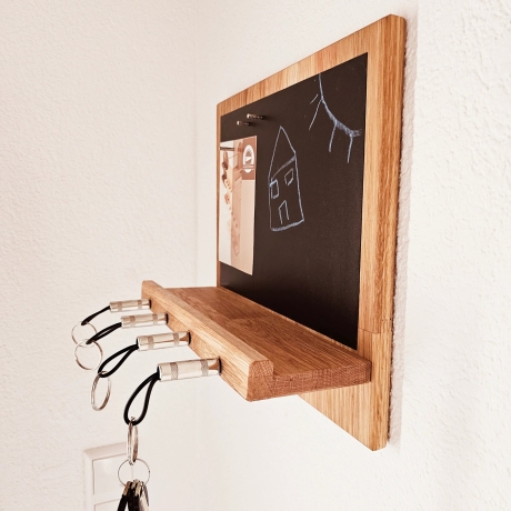 Schlüsselbrett, Schlüsselablage, Magnettafel, Klinkerstecker