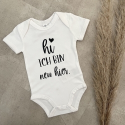 Babybody Kurzarm - Hi, ich bin neu hier | Schwangerschaft | Baby