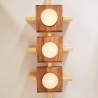 Teelichthalter-Puzzle aus Holz, Kerzenhalter, Kerzenständer, 