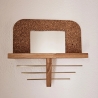 Schmuck-Organizer, Schmuckständer, Wand-Schmuckhalter, Spiegel, 