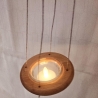 Windlichtring zum Aufhängen, Teelichthalter aus Buchen-Holz