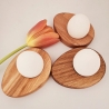 Eierhalter aus Holz, Ostern, Dekoration, Eierbecher, Eiche