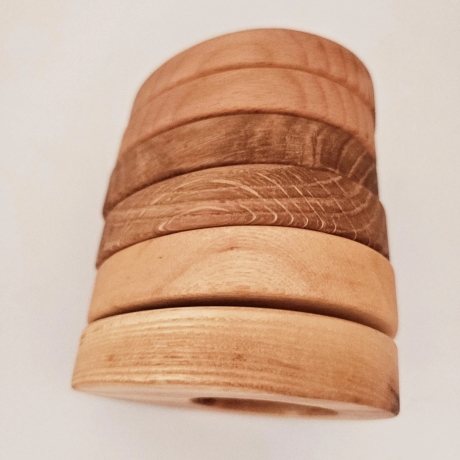 Eierhalter aus Holz, Ostern, Dekoration, Eierbecher, Eiche