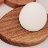 Eierhalter aus Holz, Ostern, Dekoration, Eierbecher, Eiche