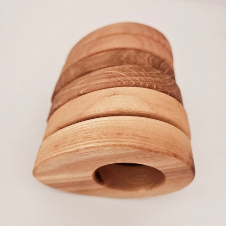 Eierhalter aus Holz, Ostern, Dekoration, Eierbecher, Eiche