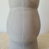handmade Zwerg / Gartenzwerg Figur Beton mit Filz Mütze blau 28cm