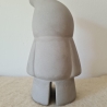 handmade Zwerg / Gartenzwerg Figur Beton mit Filz Mütze blau 28cm