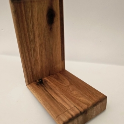 Raffinierte schräge Buchstütze aus Holz, Buchpräsentation