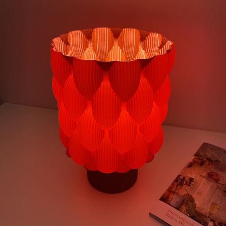 3D-Druck Design Bubble Lampe, Klein in Rot oder Schwarz