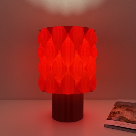 3D-Druck Design Bubble Lampe, Klein in Rot oder Schwarz
