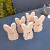 Hasen aus Holz, 5 Stück