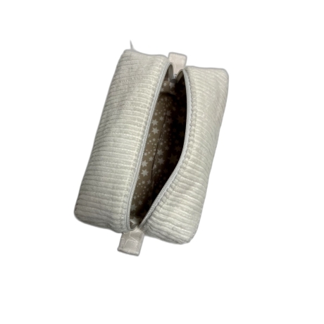 Boxy Bag | Weiß-Creme | Cord | Organizer 