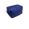 Kulturbeutel Boxy Blau | Cord | Kosmetiktasche 