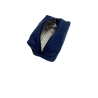 Kulturbeutel | Boxy Bag | blau gesteppt | Jeans-Upcycling | Klein