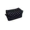 Kulturbeutel Boxy Bag Schwarz | Weiße Punkte | Aufbewahrung