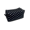 Kulturbeutel Boxy Bag Schwarz | Weiße Punkte | Aufbewahrung