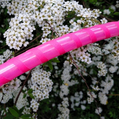 Dancehoop 'Pink Glitter', Polyprö 16 mm, Ø 70 cm