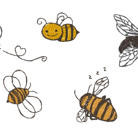 Insekten - Kein digitales Produkt auf meinem Produkt gestickt
