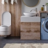 Badematte Bad Deko Teppich Boho  70x110 100% Baumwolle