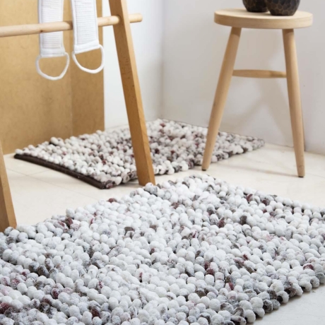 Badematte Bad Deko Teppich Boho 40x60 60x90 / 70x110 BRAUN Ottova
