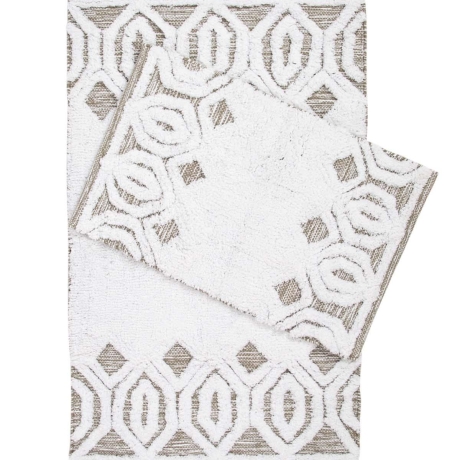 Badematte Bad Teppich 2er Set 40x60 60x90 /1x 70x110 Beige Sherry