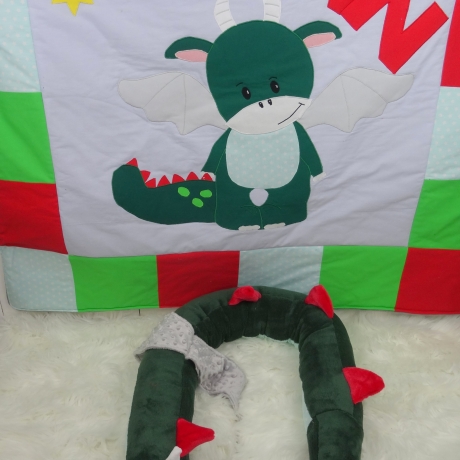 Krabbeldecke, Kuscheldecke, Bettschlange, Puckschnecke-Set