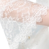 Festliches Bolero-Spitzen-Seiden-Jäckchen, , 36-38, weiss