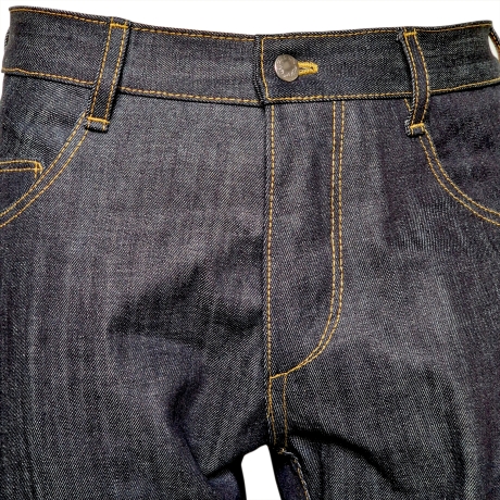 Herren Jeans ICONIC CUFF mit bernsteingelben Nähten 