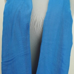 Sommer-Seidenschal 150 g leicht, jeansblau, 180 x 95 cm, neu