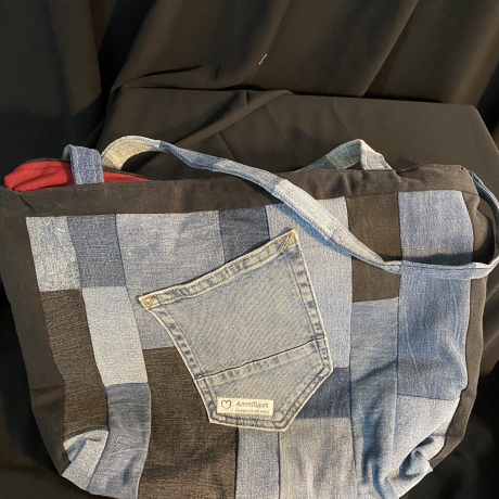 Einzigartige Handtasche aus Jeans ( upcycling)