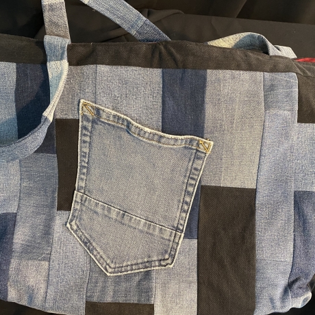 Einzigartige Handtasche aus Jeans ( upcycling) - 2 -