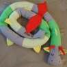 Bettschlange Drache, Puckschnecke, Bettrolle, Wickeltischrolle