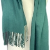Leicht glänzender Baumwollschal, petrol, 180 x 72 cm, neu