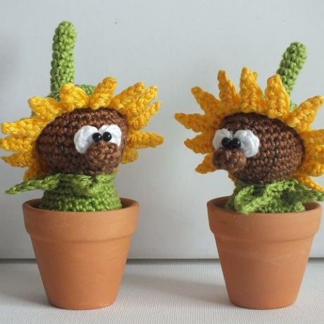 Häkelanleitung ♡ Mini-Sonnenblume♡ 
